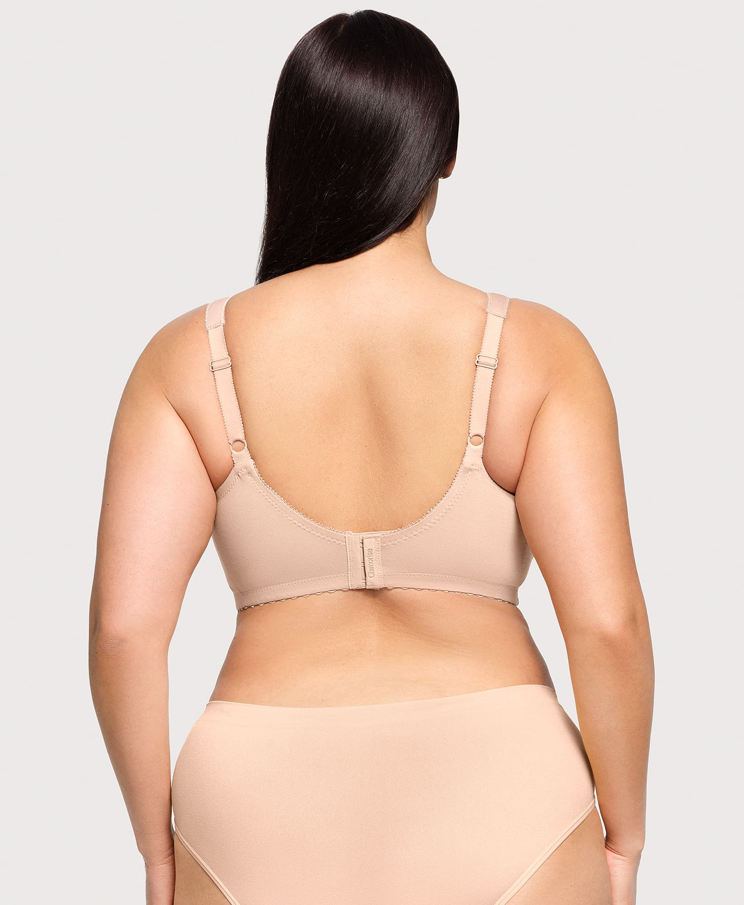 Ashley Stewart MagicLift Cotton Support Bra Cafe
