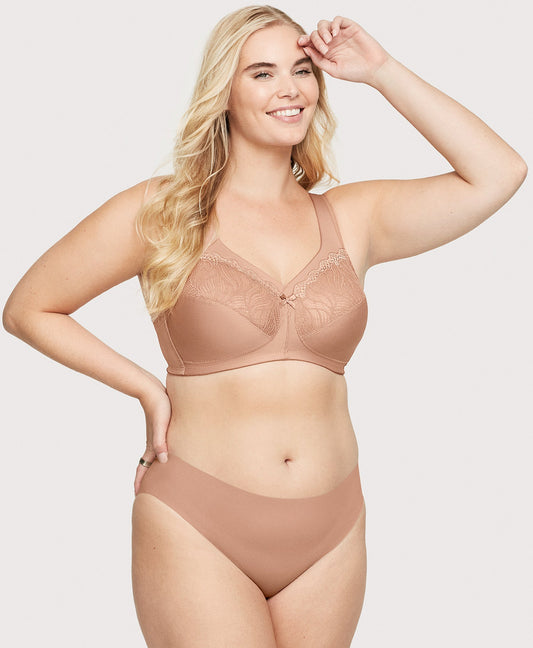 Ashley Stewart MagicLift Natural Shape Support Bra Cappuccino