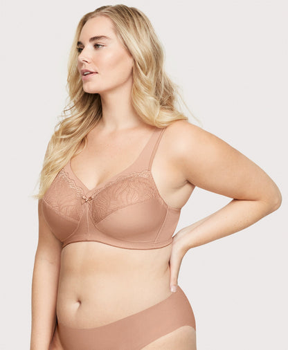 Ashley Stewart MagicLift Natural Shape Support Bra Cappuccino