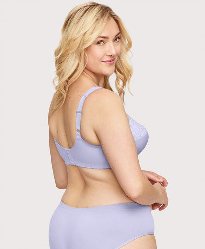 Ashley Stewart MagicLift Cotton Support Bra Lilac