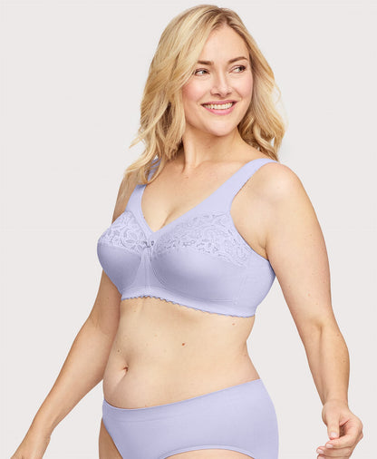 Ashley Stewart MagicLift Cotton Support Bra Lilac