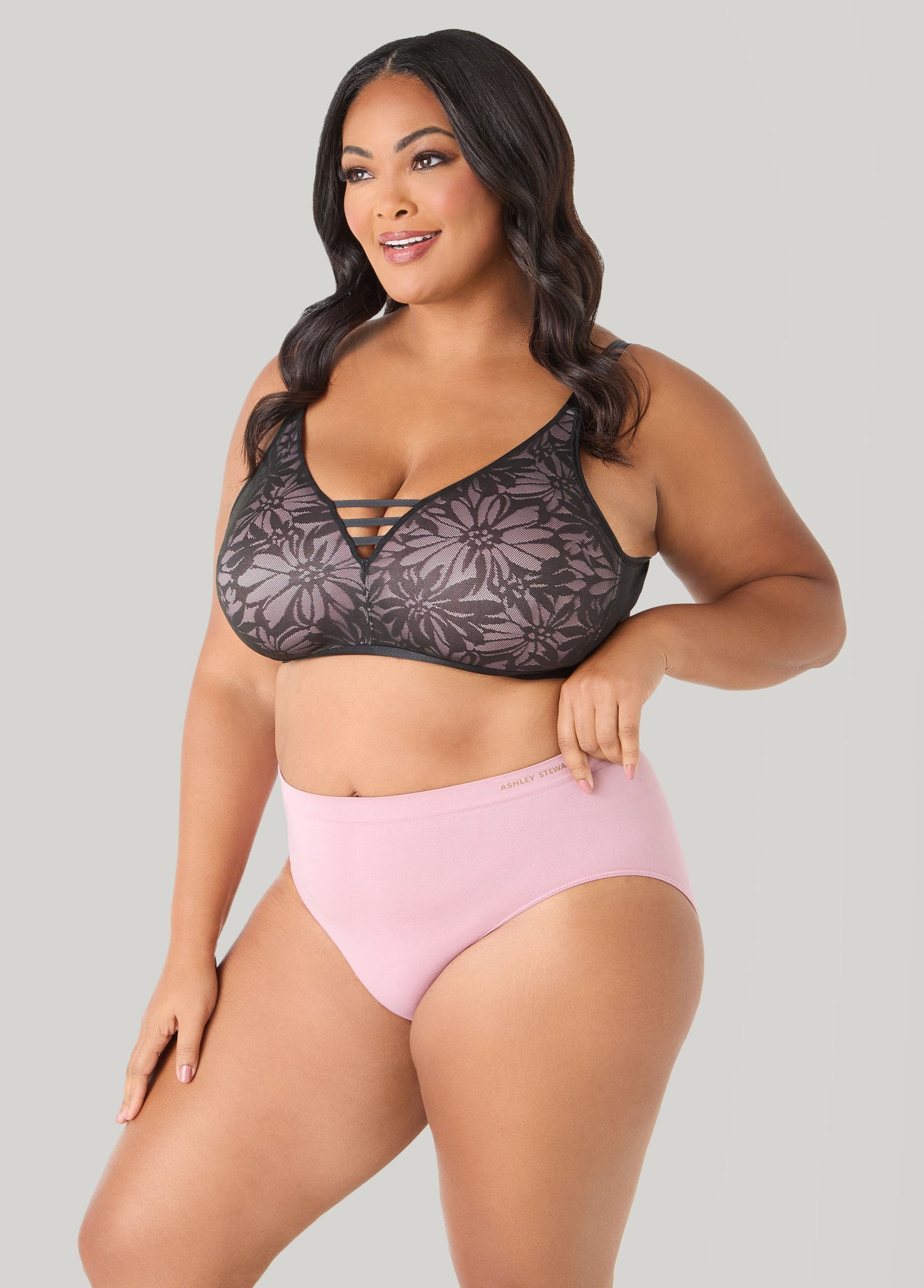 Ashley Stewart Seamless Logo Briefs ZEPHRY