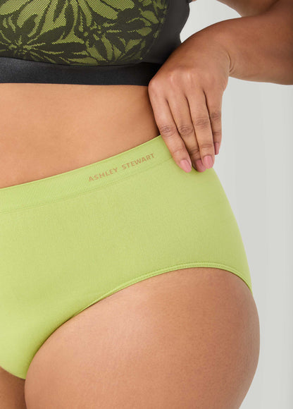 Ashley Stewart Seamless Logo Briefs ZEPHRY