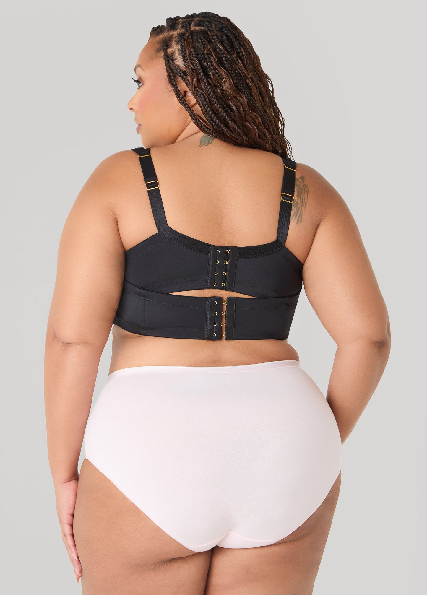 Ashley Stewart Full Coverage Stretch Cotton Briefs Egret