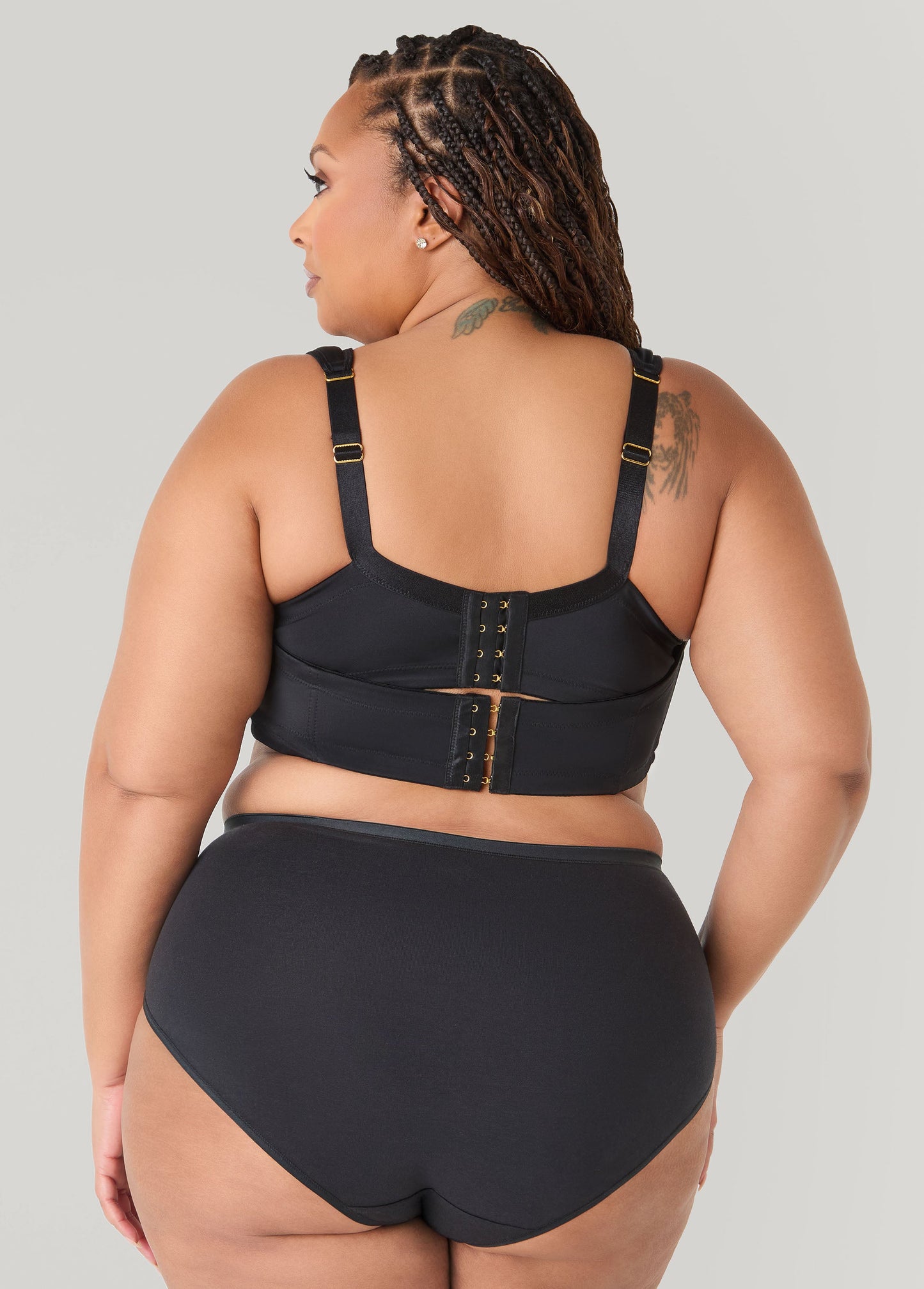 Ashley Stewart Full Coverage Stretch Cotton Briefs Egret