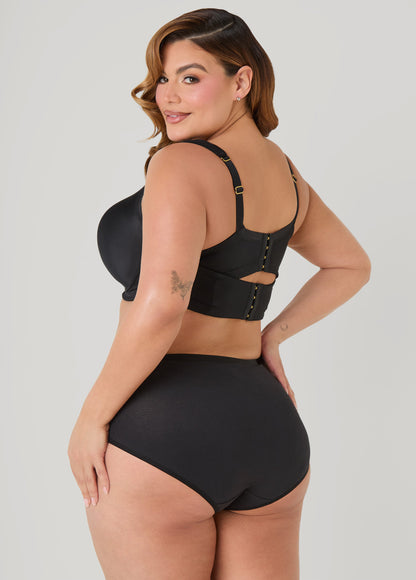 Ashley Stewart Stretch Cotton Briefs Black