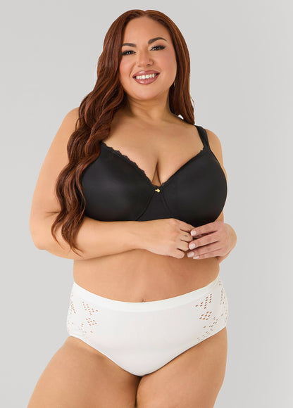 Ashley Stewart Cutout Seamless High Waist Briefs Persimmon Orange