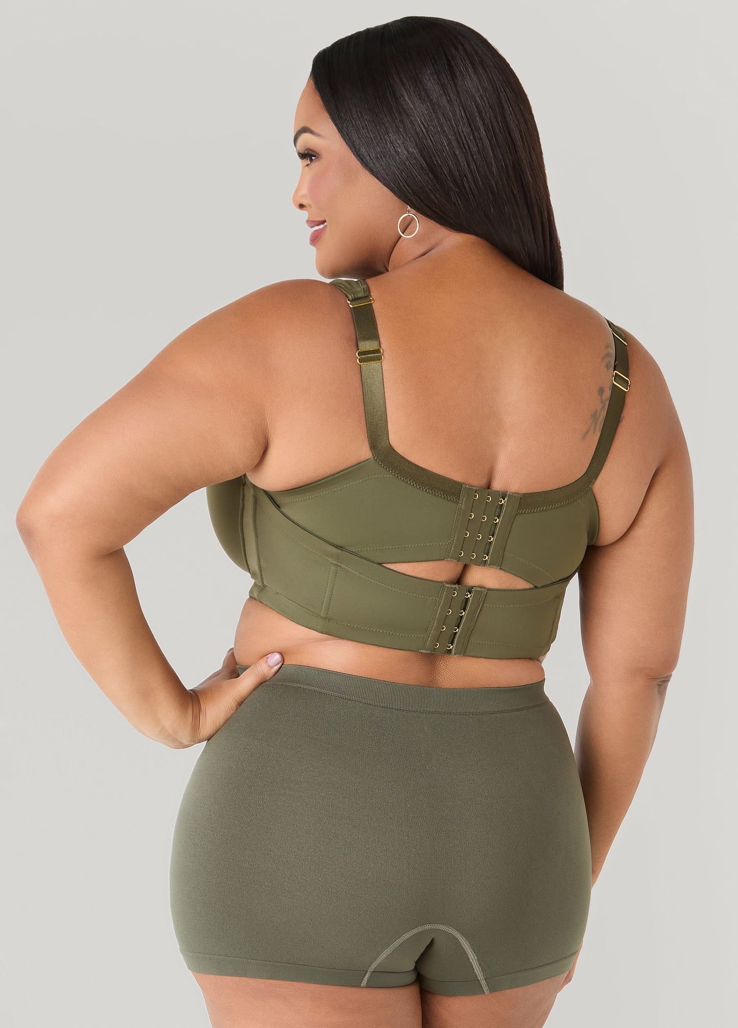 Ashley Stewart High Waist Seamless Boyshorts Sodalite