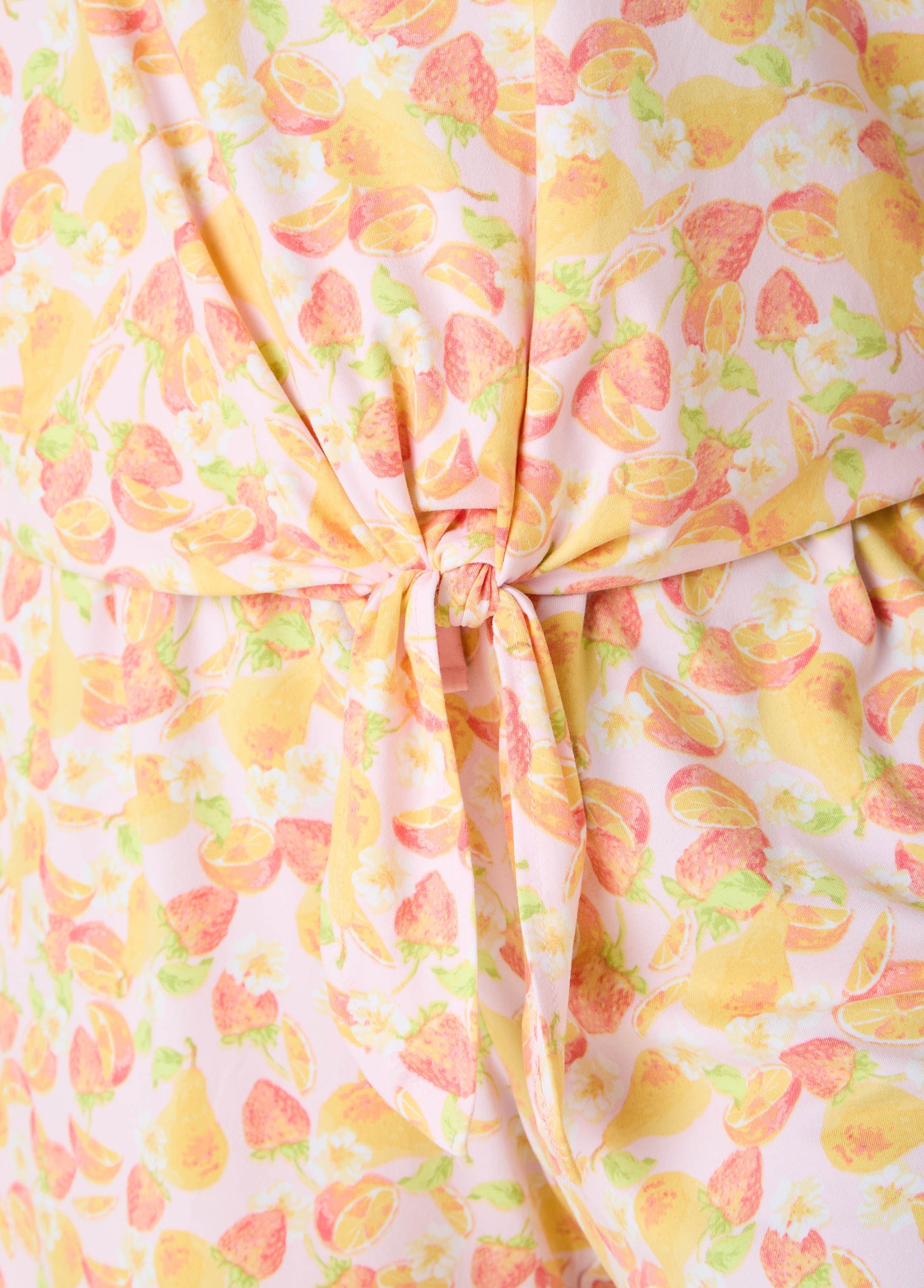 Ashley Stewart Moon To Noon Fruit Print Short Set Multi
