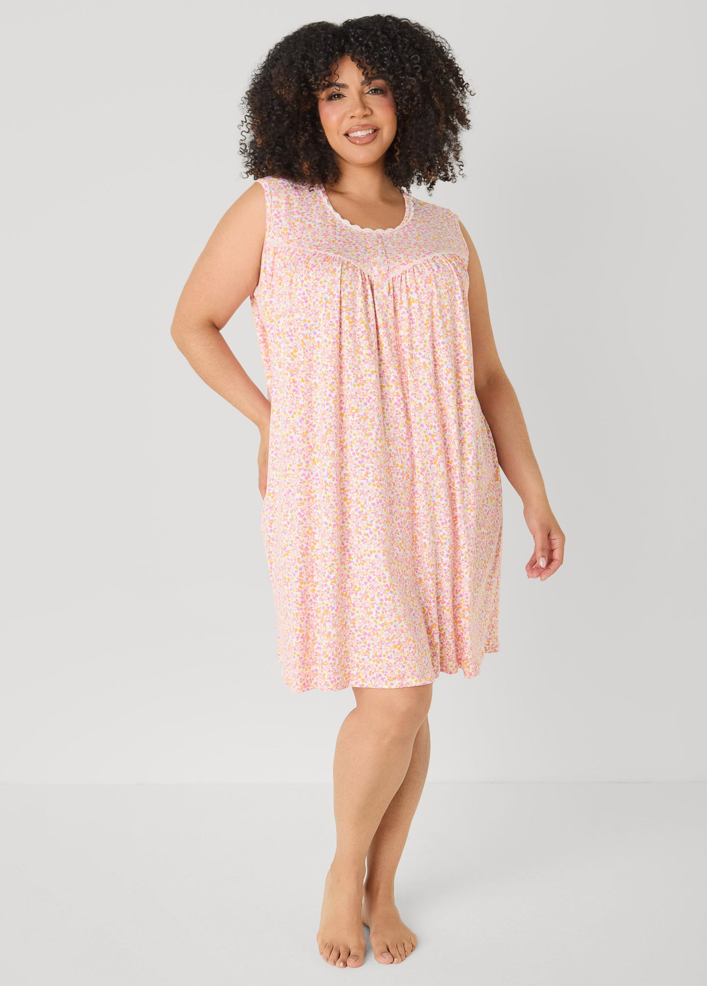 Ashley Stewart Floral Moon To Noon Nightgown Multi