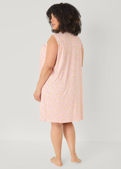 Ashley Stewart Floral Moon To Noon Nightgown Multi