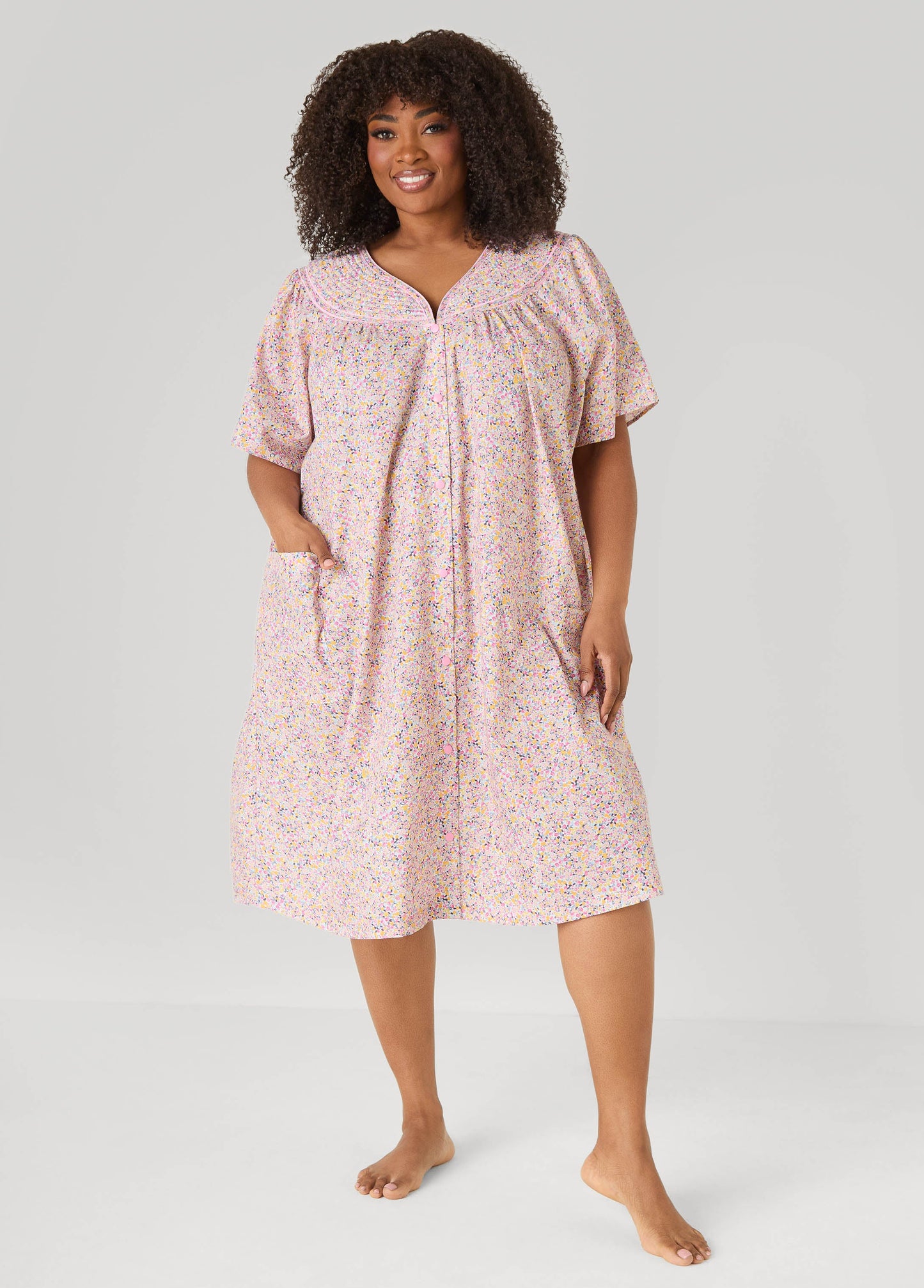 Ashley Stewart Moon To Noon Floral Sleep Dress Multi