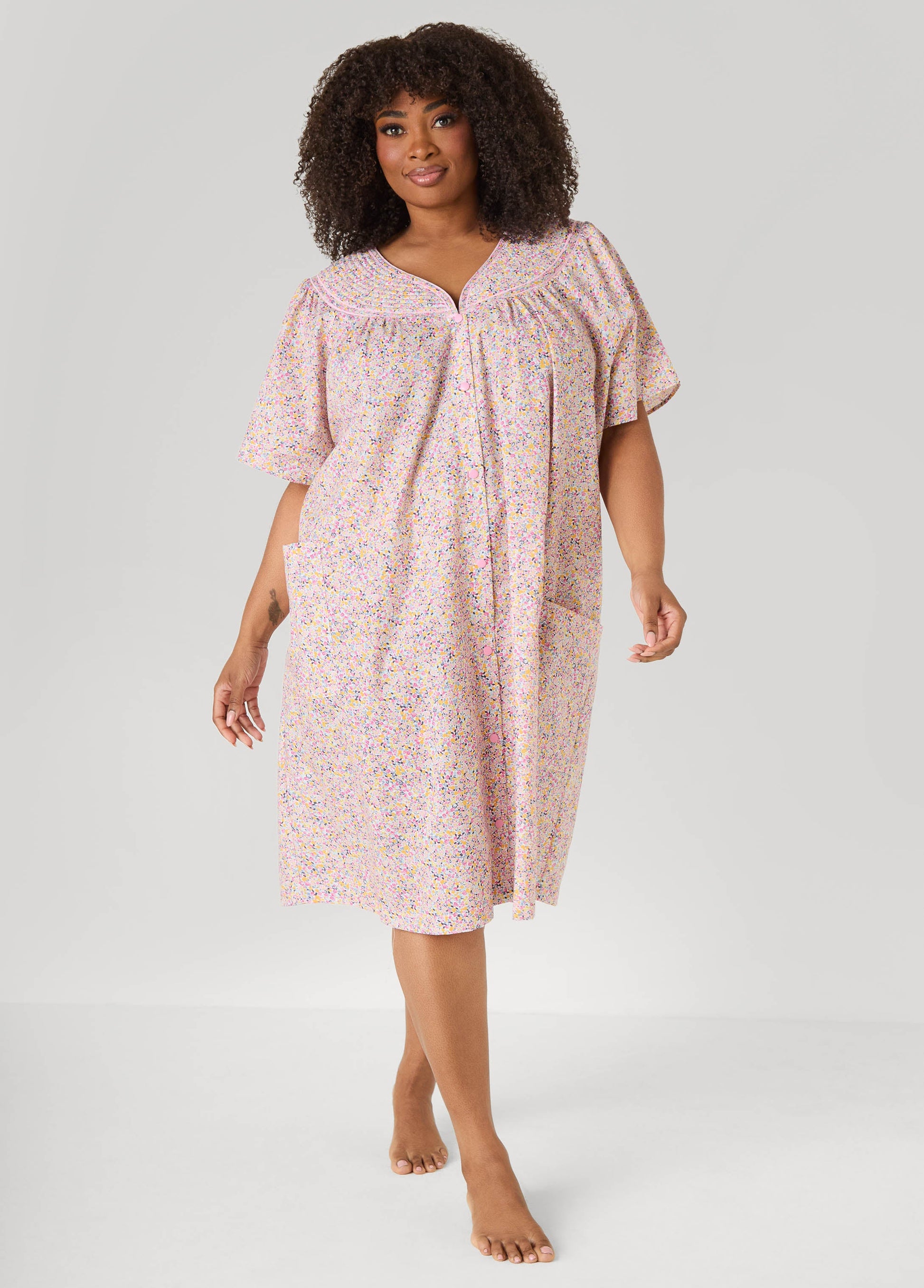 Ashley Stewart Moon To Noon Floral Sleep Dress Multi