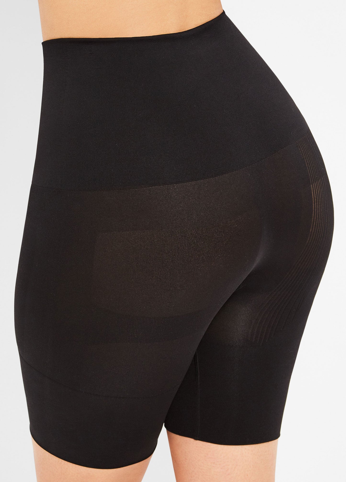 Ashley Stewart Firm Long Leg Shaper Shorts Black