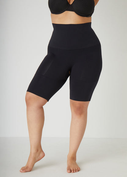 Ashley Stewart Firm Long Leg Shaper Shorts Black