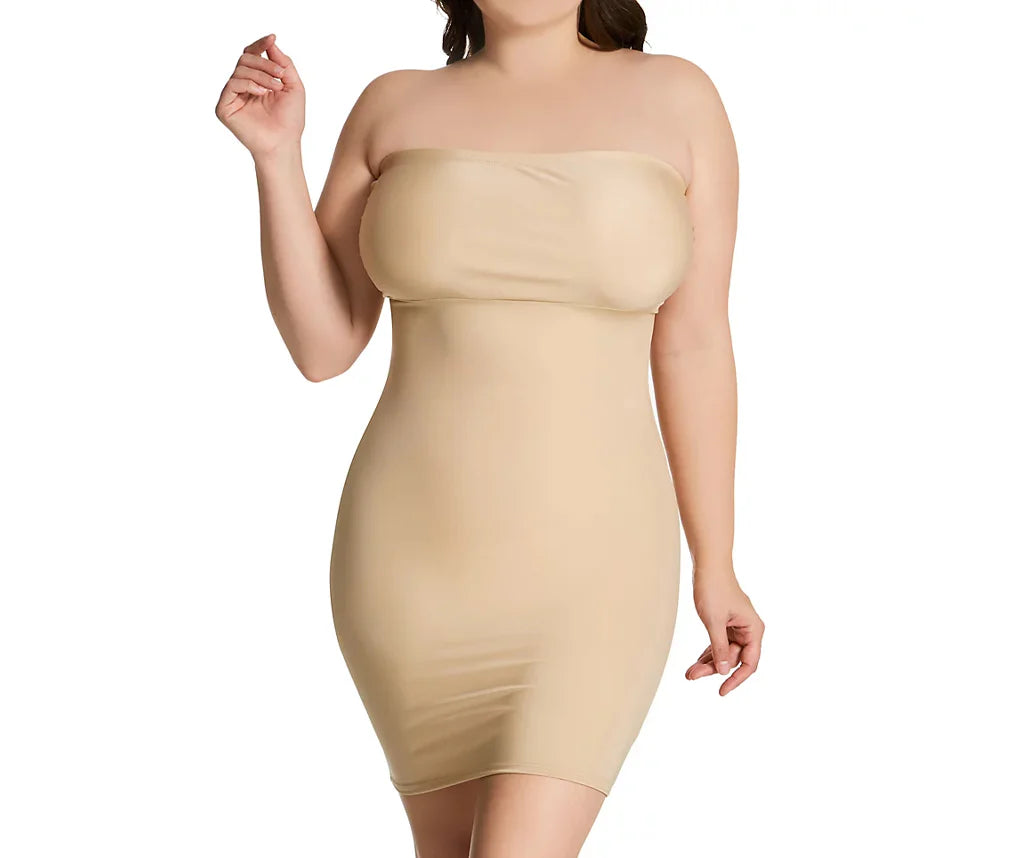 Ashley Stewart InstantFigure Shapewear Strapless Dress White