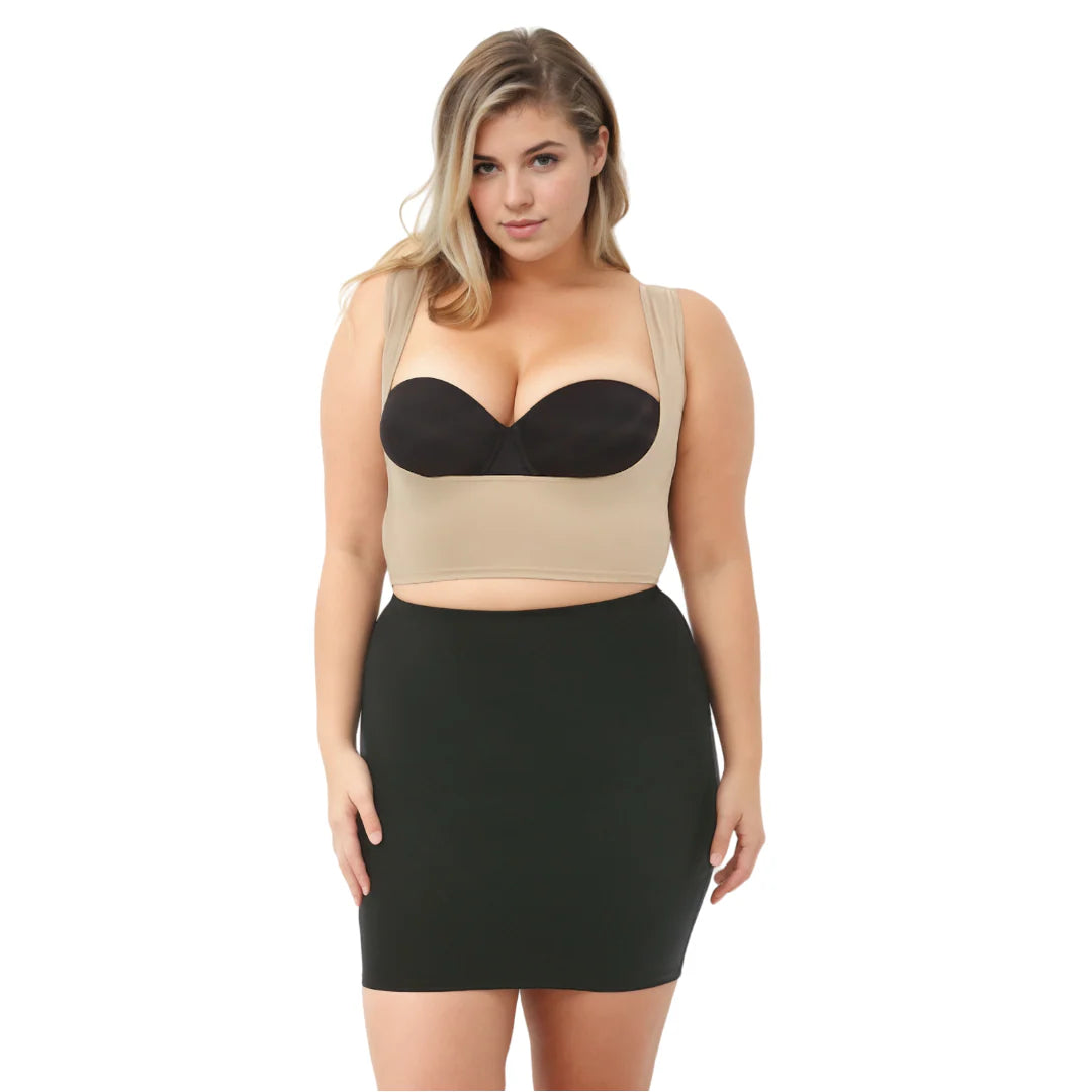 Ashley Stewart InstantFigure Shapewear Slip Skirt Black