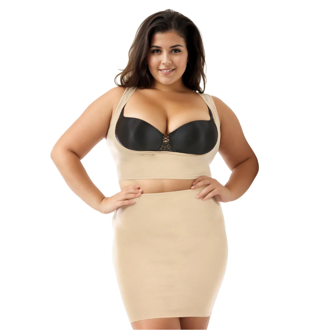 Ashley Stewart InstantFigure Shapewear Slip Skirt Black