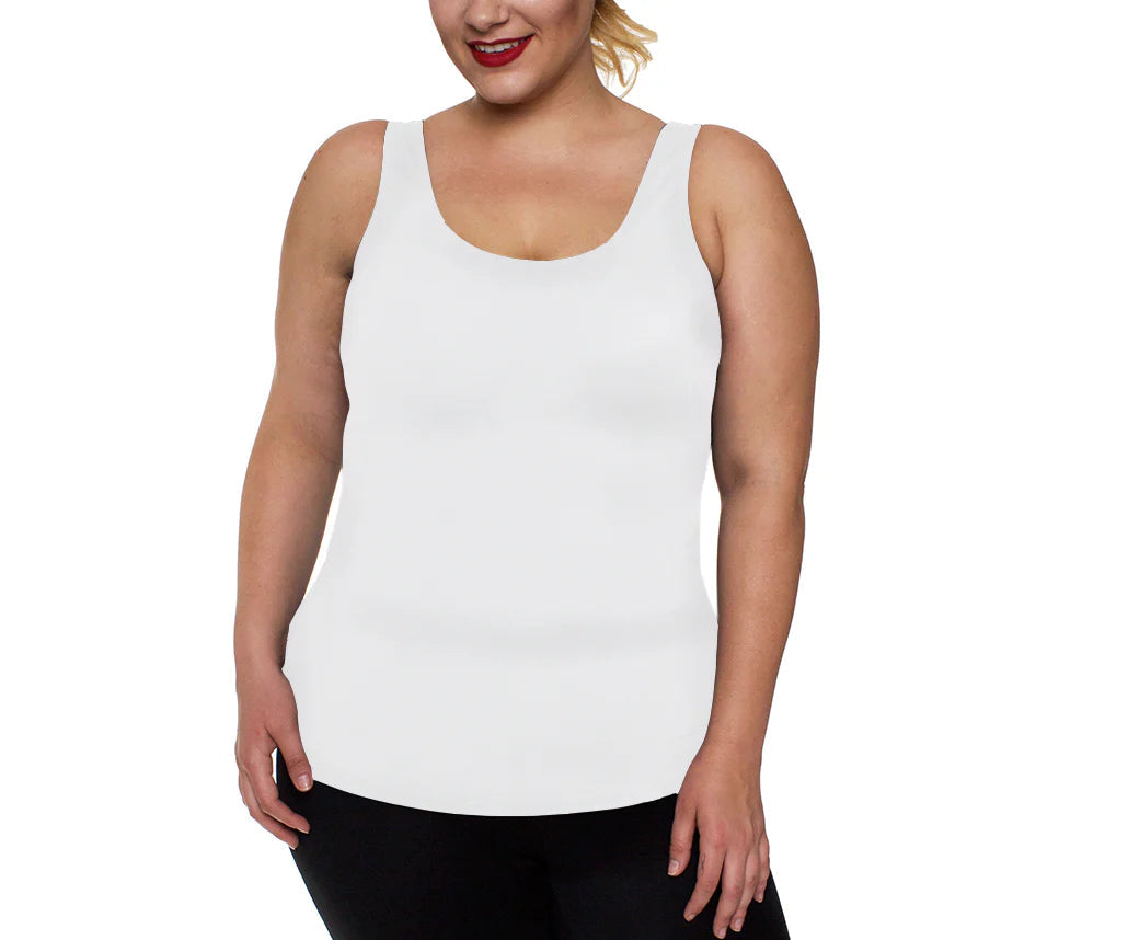 Ashley Stewart InstantFigure Compression Shapewear Tank Black
