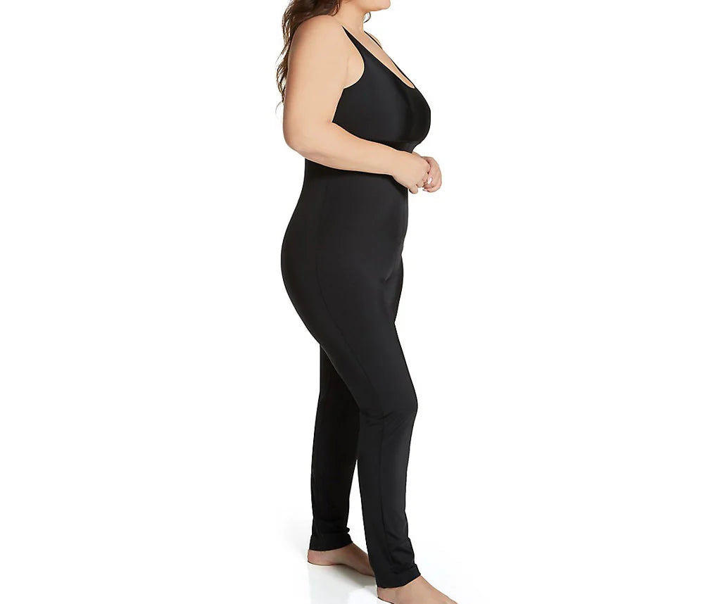 Ashley Stewart InstantFigure Shapewear Jumpsuit Black