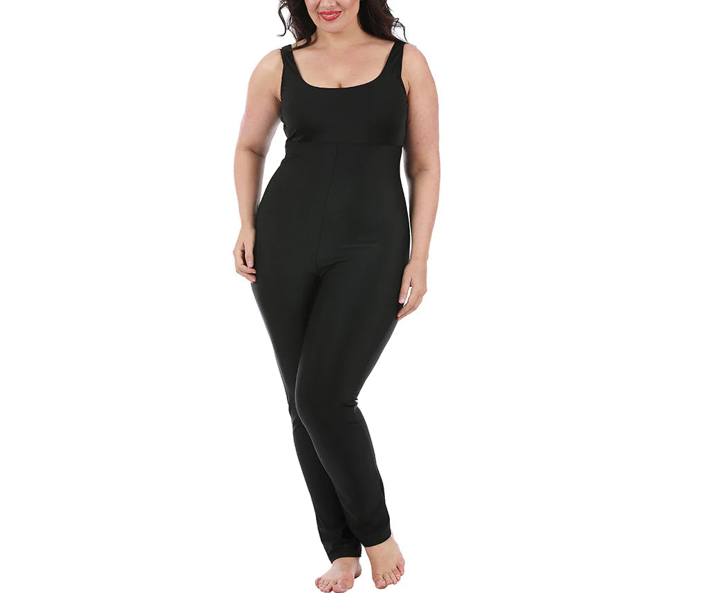 Ashley Stewart InstantFigure Shapewear Jumpsuit Black