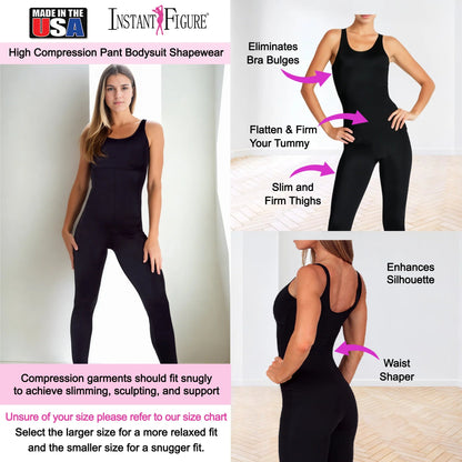 Ashley Stewart InstantFigure Shapewear Jumpsuit Black