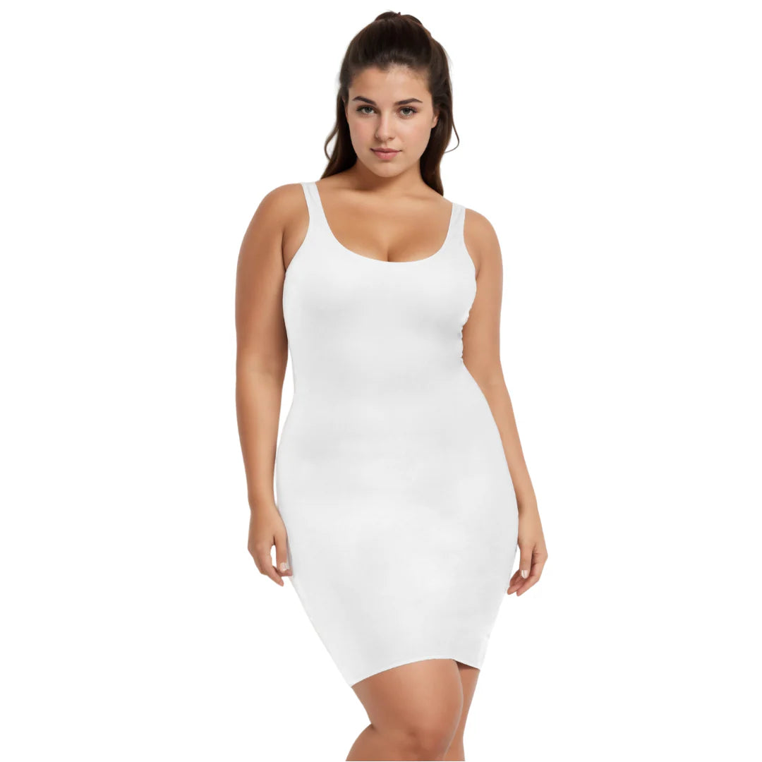 Ashley Stewart InstantFigure Shapewear Tank Dress Black