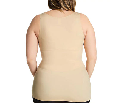 Ashley Stewart InstantFigure Shirred Shapewear Tank Black