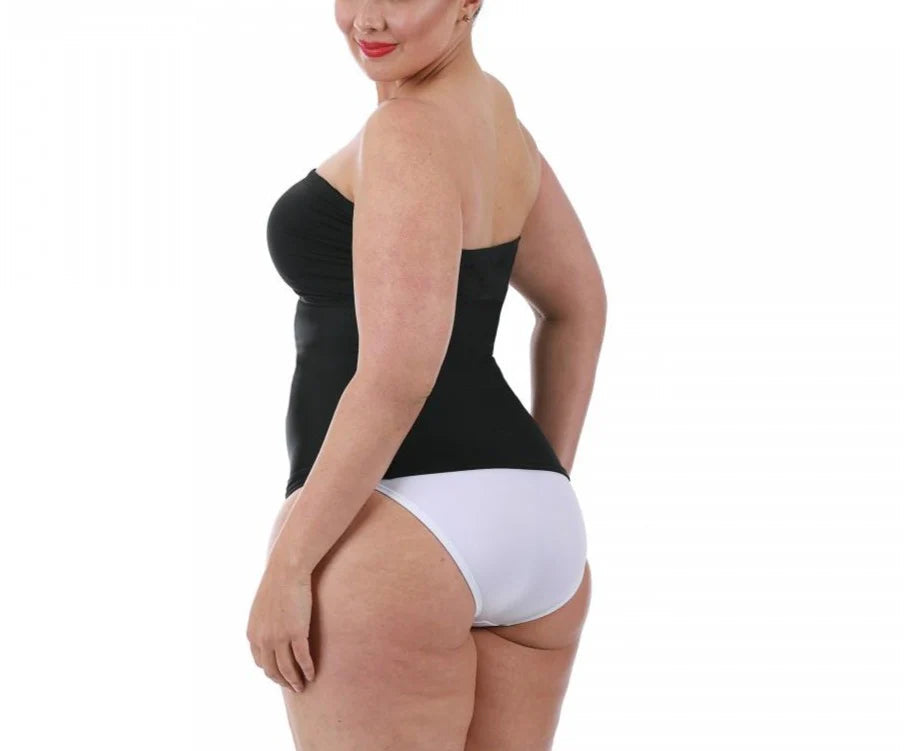 Ashley Stewart InstantFigure Strapless Bandeau Top Black
