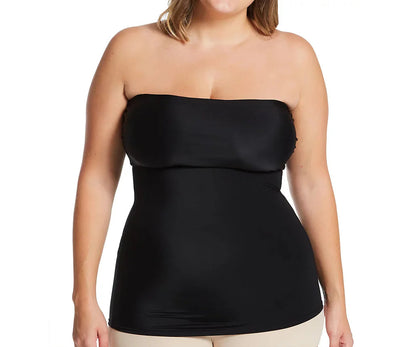Ashley Stewart InstantFigure Strapless Bandeau Top Black