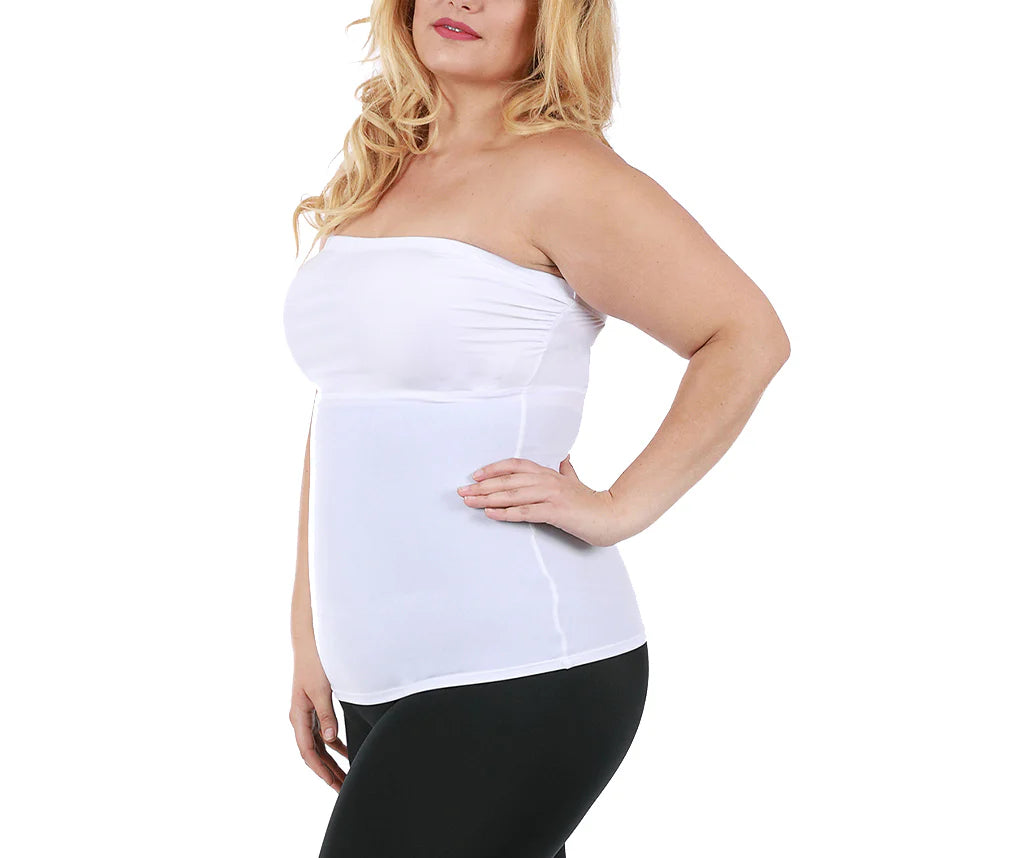 Ashley Stewart InstantFigure Strapless Bandeau Top Black