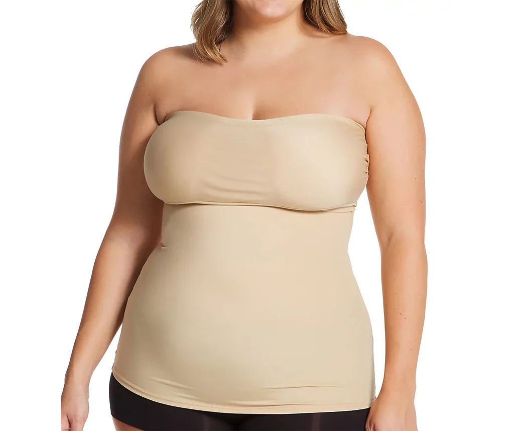 Ashley Stewart InstantFigure Strapless Bandeau Top Black