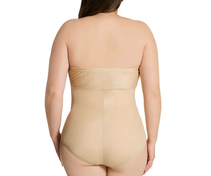 Ashley Stewart InstantFigure Bandeau Shapewear Bodysuit Black