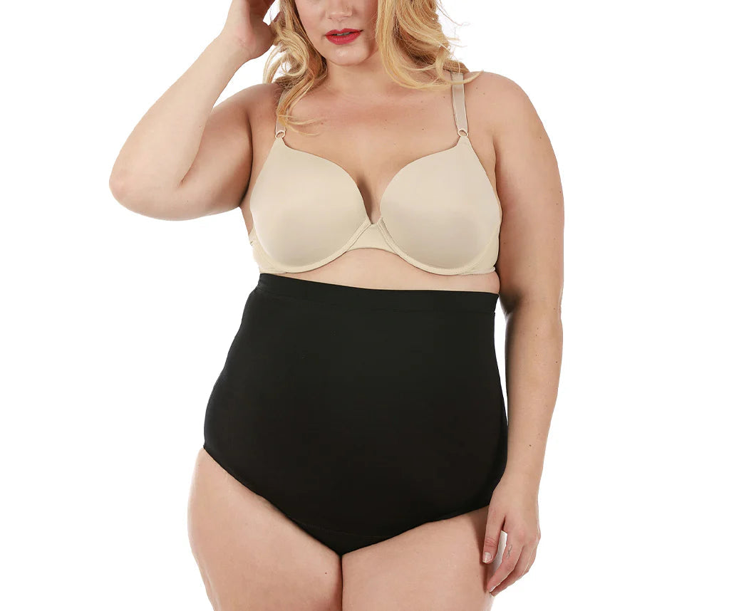 Ashley Stewart InstantFigure High Waist Shapewear Panty Black