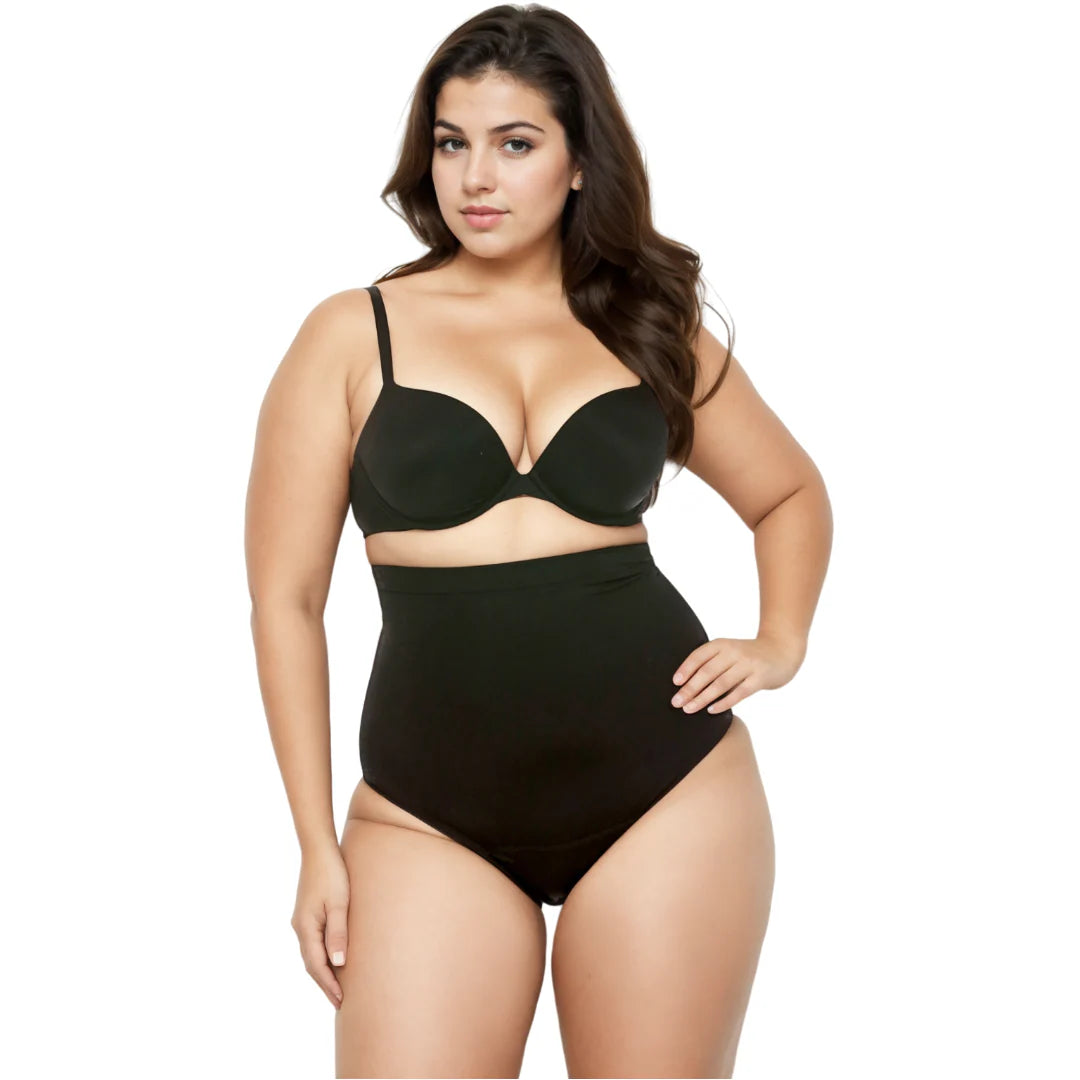 Ashley Stewart InstantFigure High Waist Shapewear Panty Black