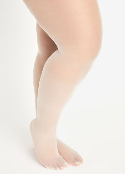 Ashley Stewart Plus Size Berkshire All Day Sheers Control Top Pantyhose Off Black