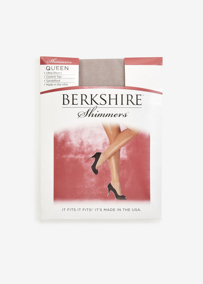 Ashley Stewart Plus Size Berkshire Control Top Pantyhose Fantasy Black