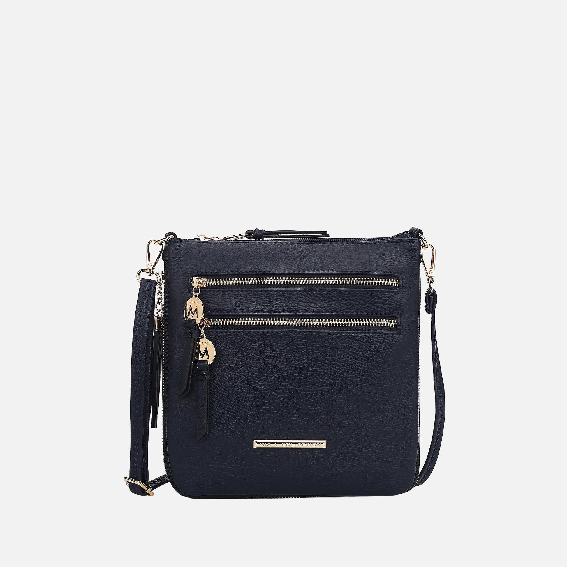 Ashley Stewart Angelina Expandable Crossbody Bag Beige