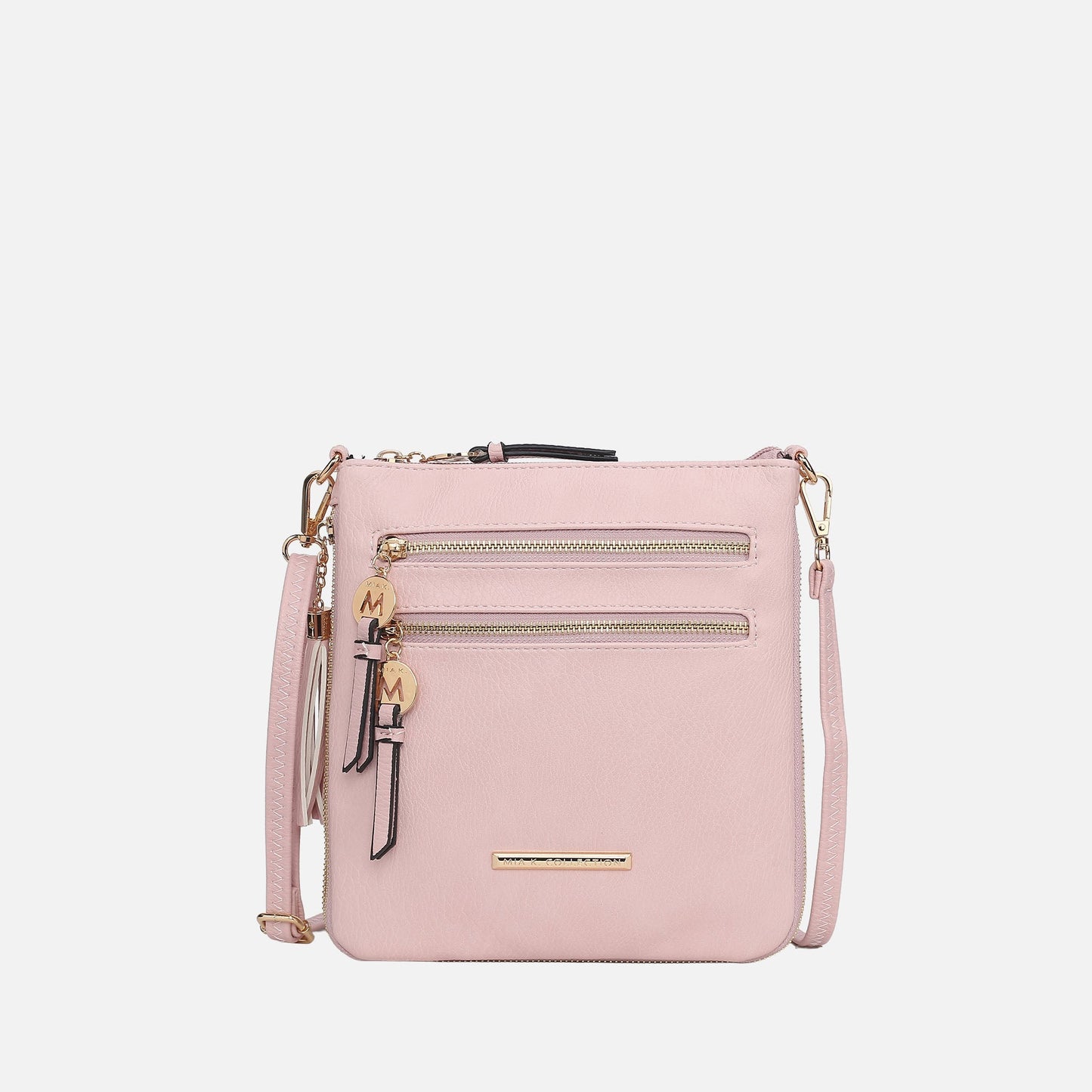 Ashley Stewart Angelina Expandable Crossbody Bag Beige