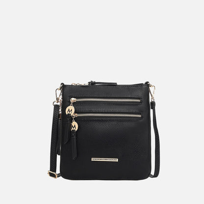Ashley Stewart Angelina Expandable Crossbody Bag Beige