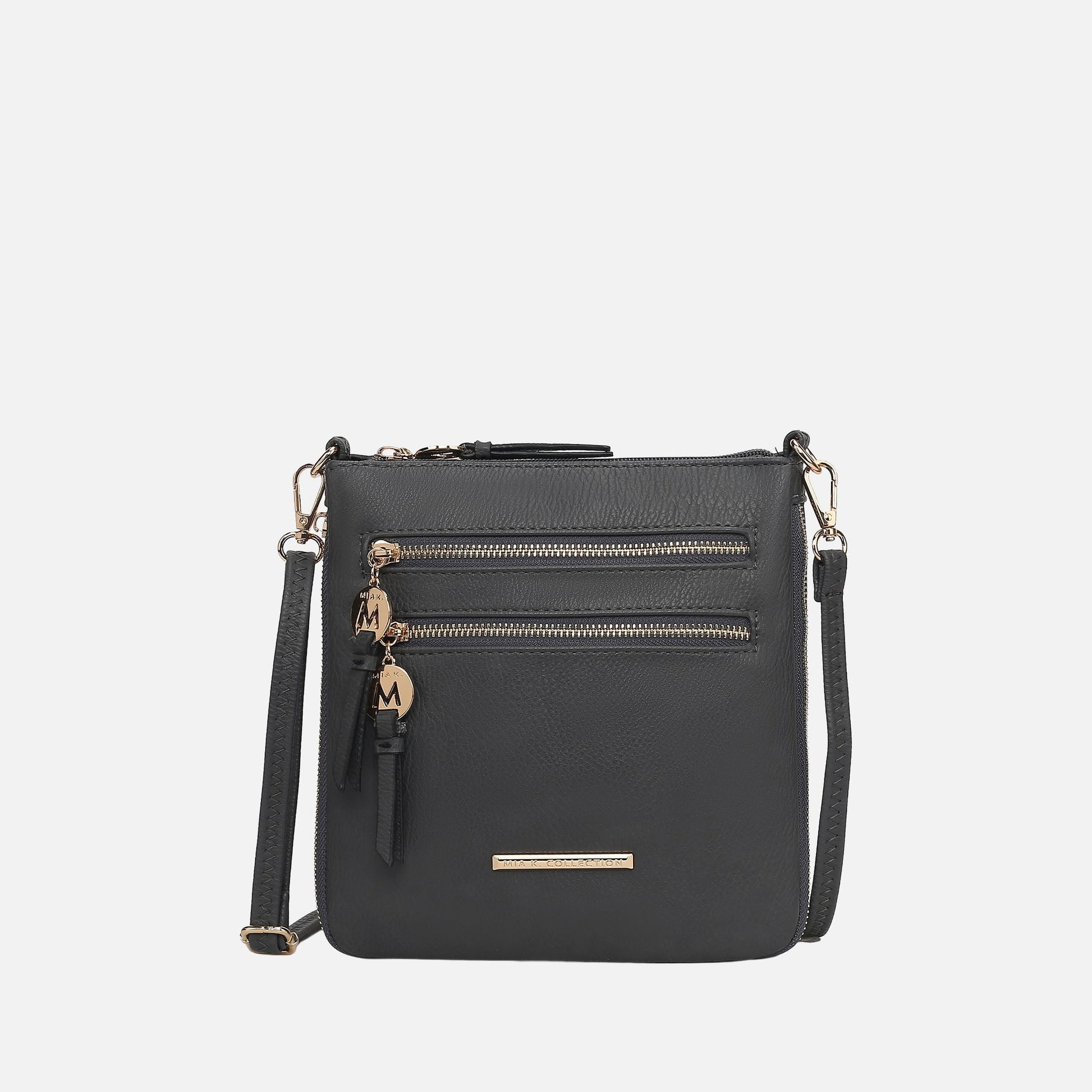 Ashley Stewart Angelina Expandable Crossbody Bag Beige