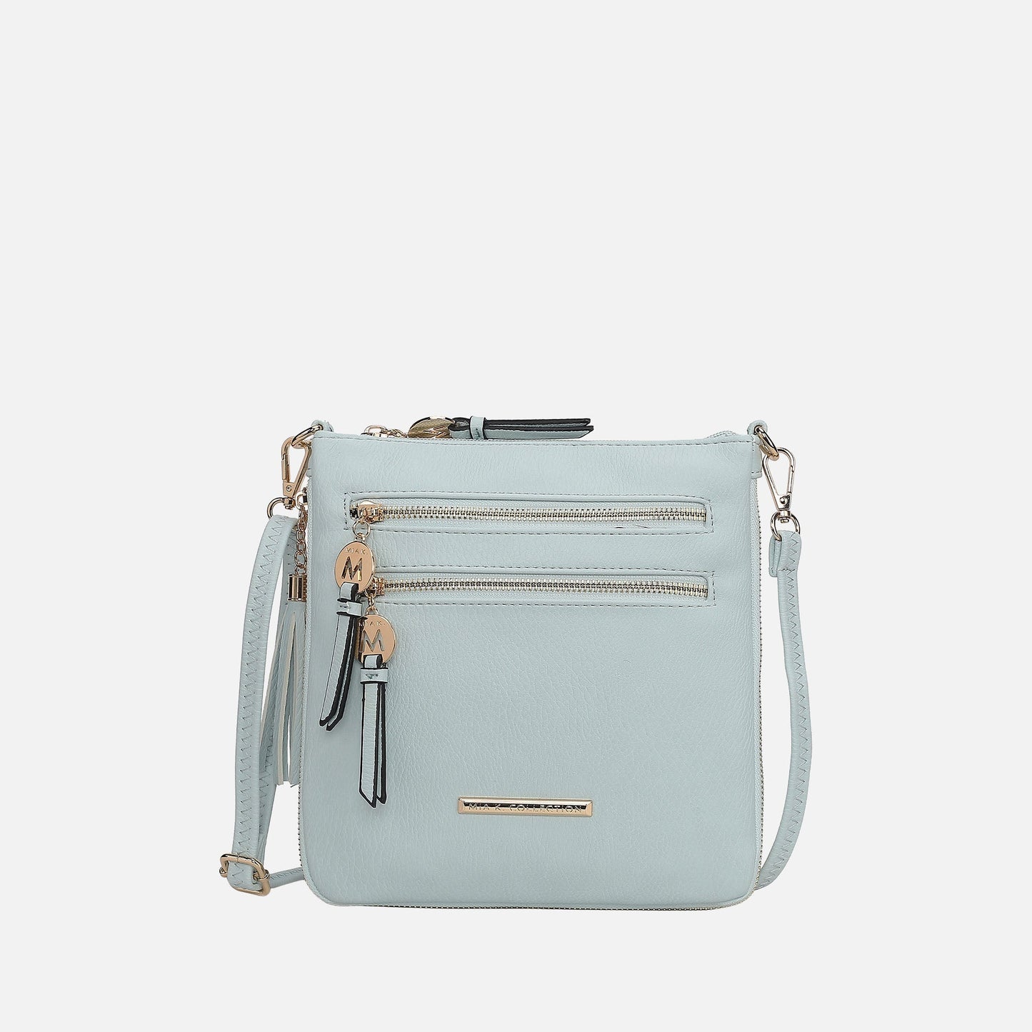 Ashley Stewart Angelina Expandable Crossbody Bag Beige