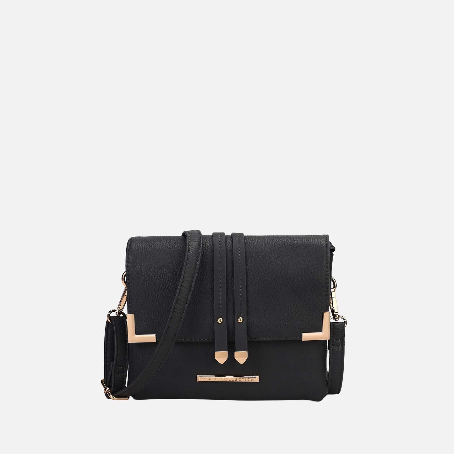 Ashley Stewart Valeska Crossbody Bag Black