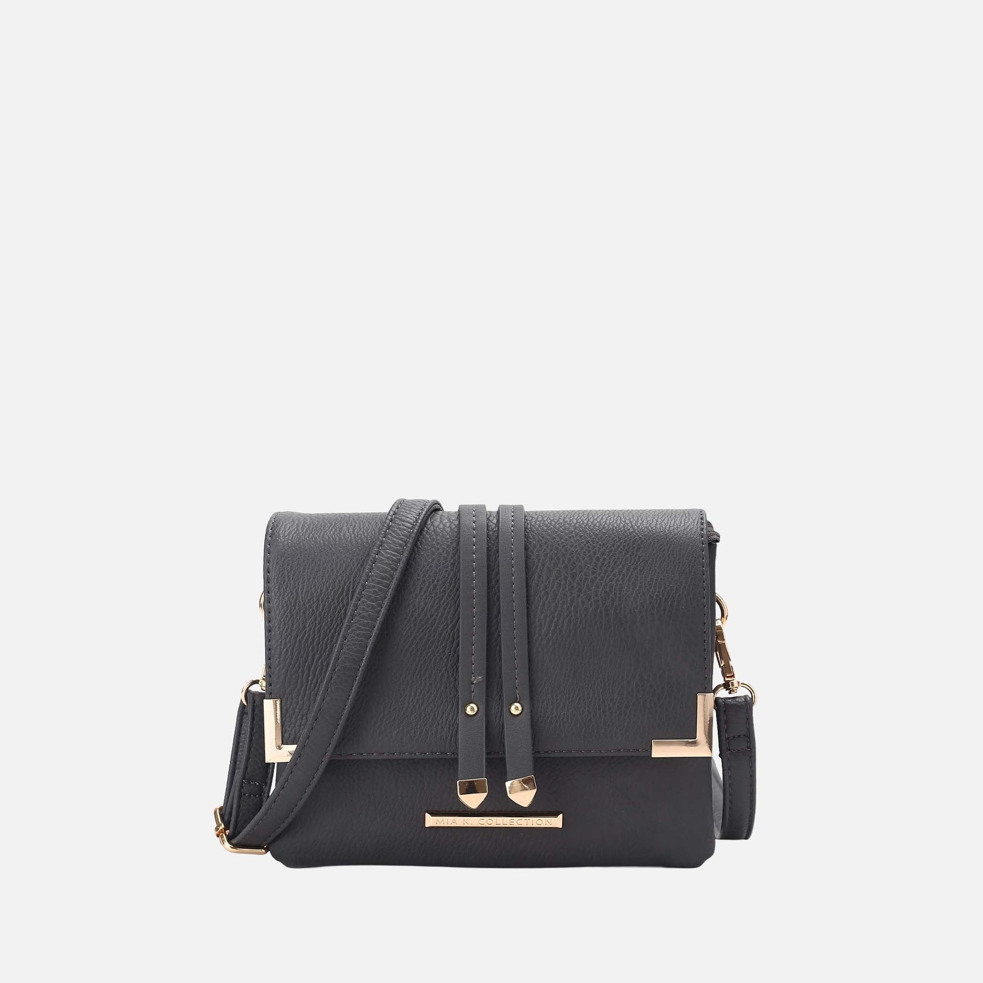 Ashley Stewart Valeska Crossbody Bag Black