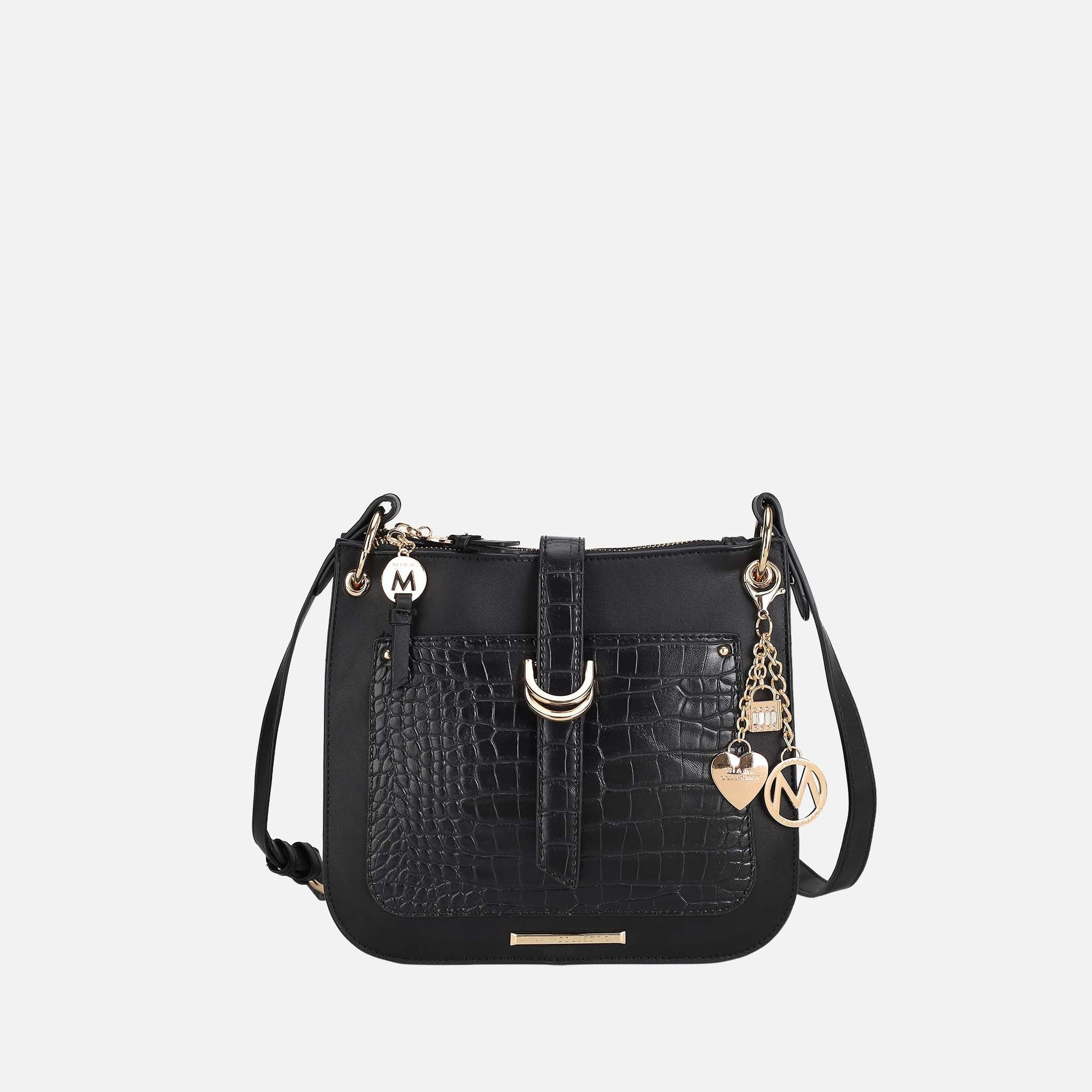 Ashley Stewart Kiltienne Crossbody Bag Black