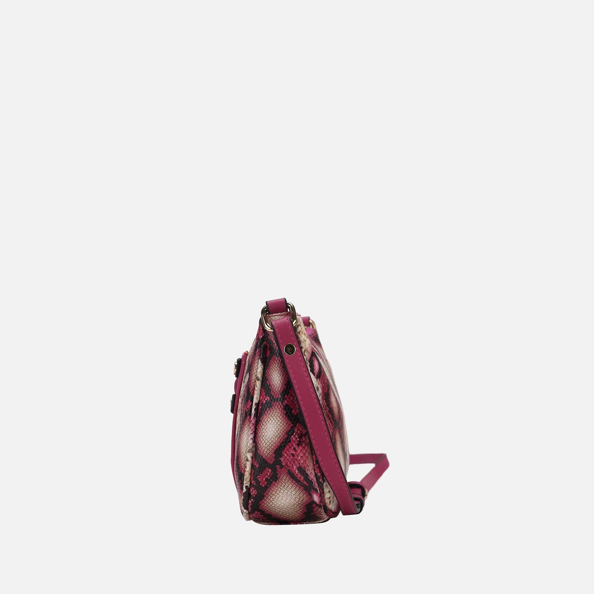 Ashley Stewart Essie Snake Effect Crossbody Bag Snake Beige