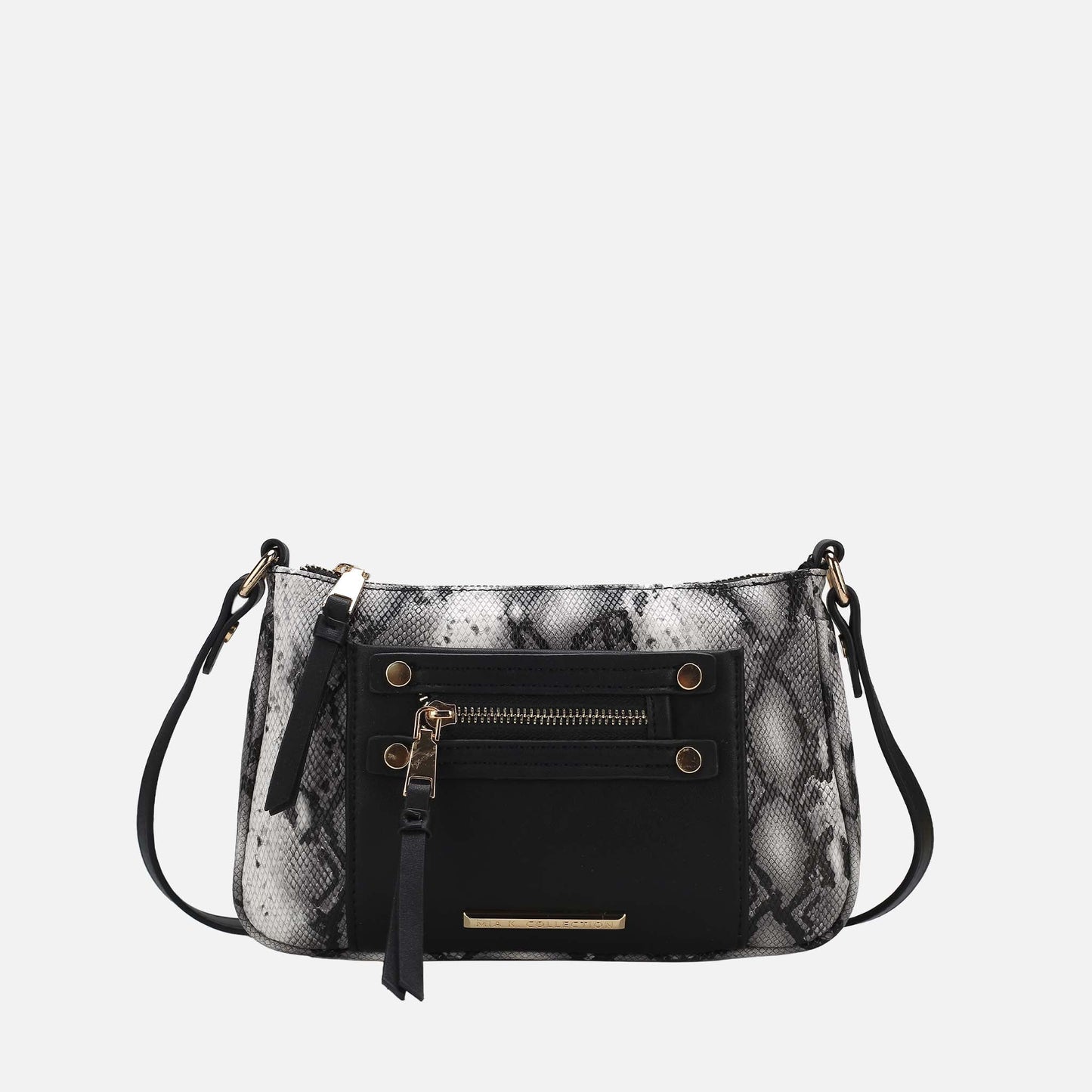 Ashley Stewart Essie Snake Effect Crossbody Bag Snake Beige