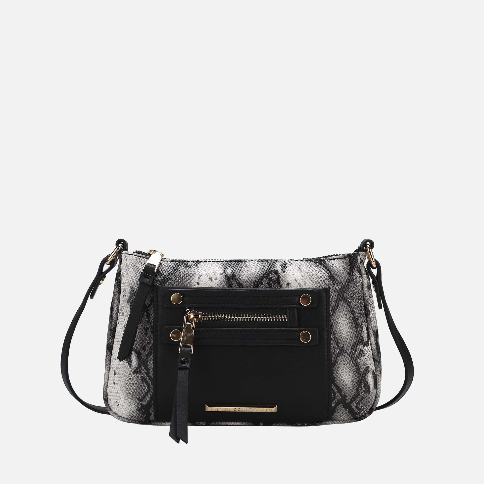 Ashley Stewart Essie Snake Effect Crossbody Bag Snake Beige
