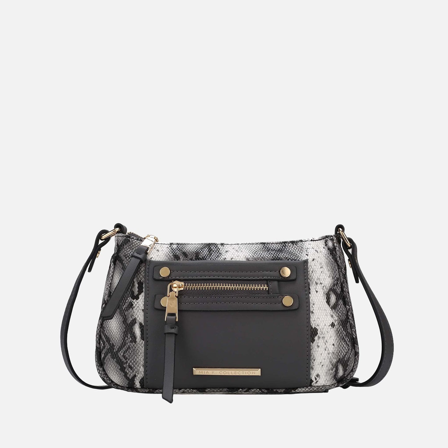 Ashley Stewart Essie Snake Effect Crossbody Bag Snake Beige