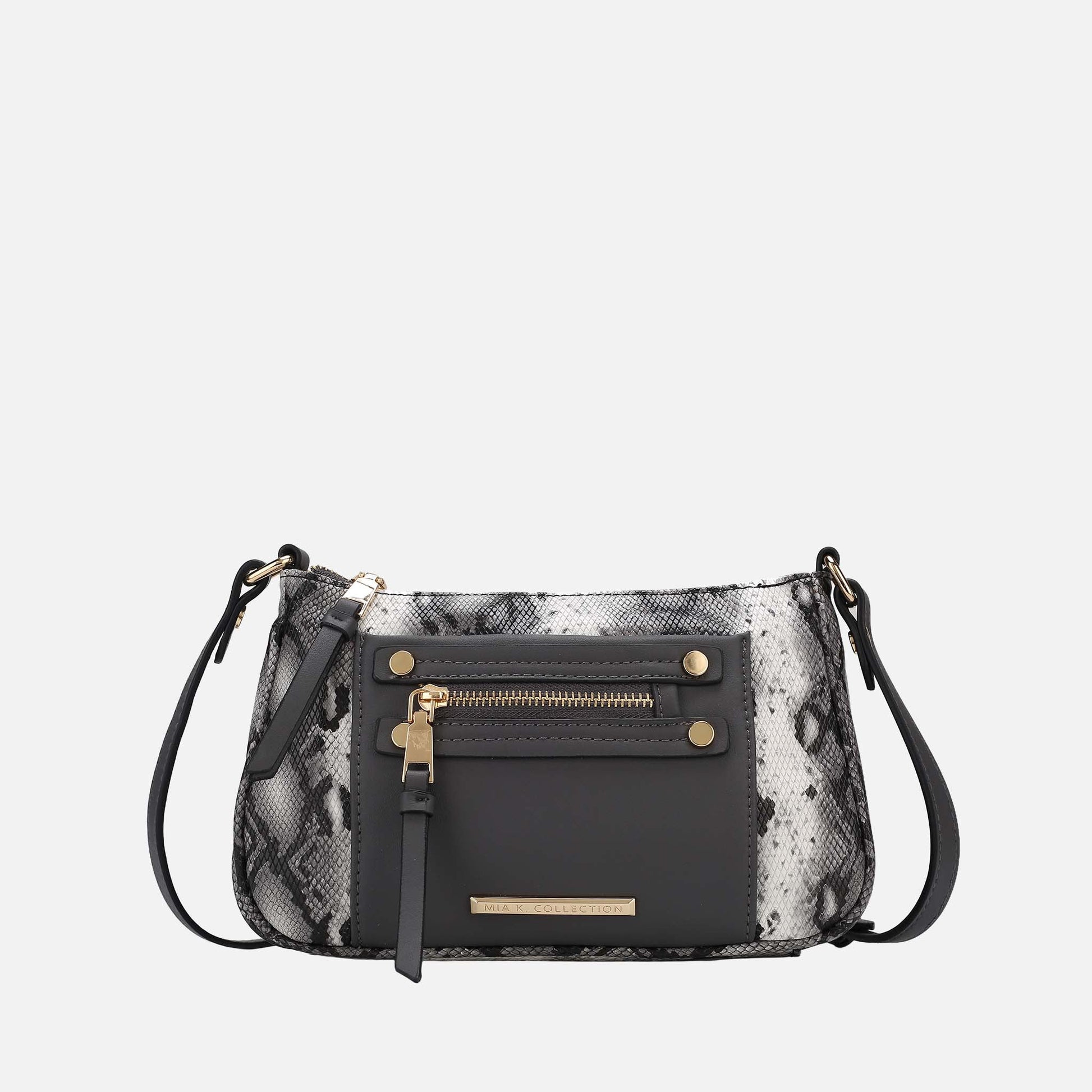 Ashley Stewart Essie Snake Effect Crossbody Bag Snake Beige